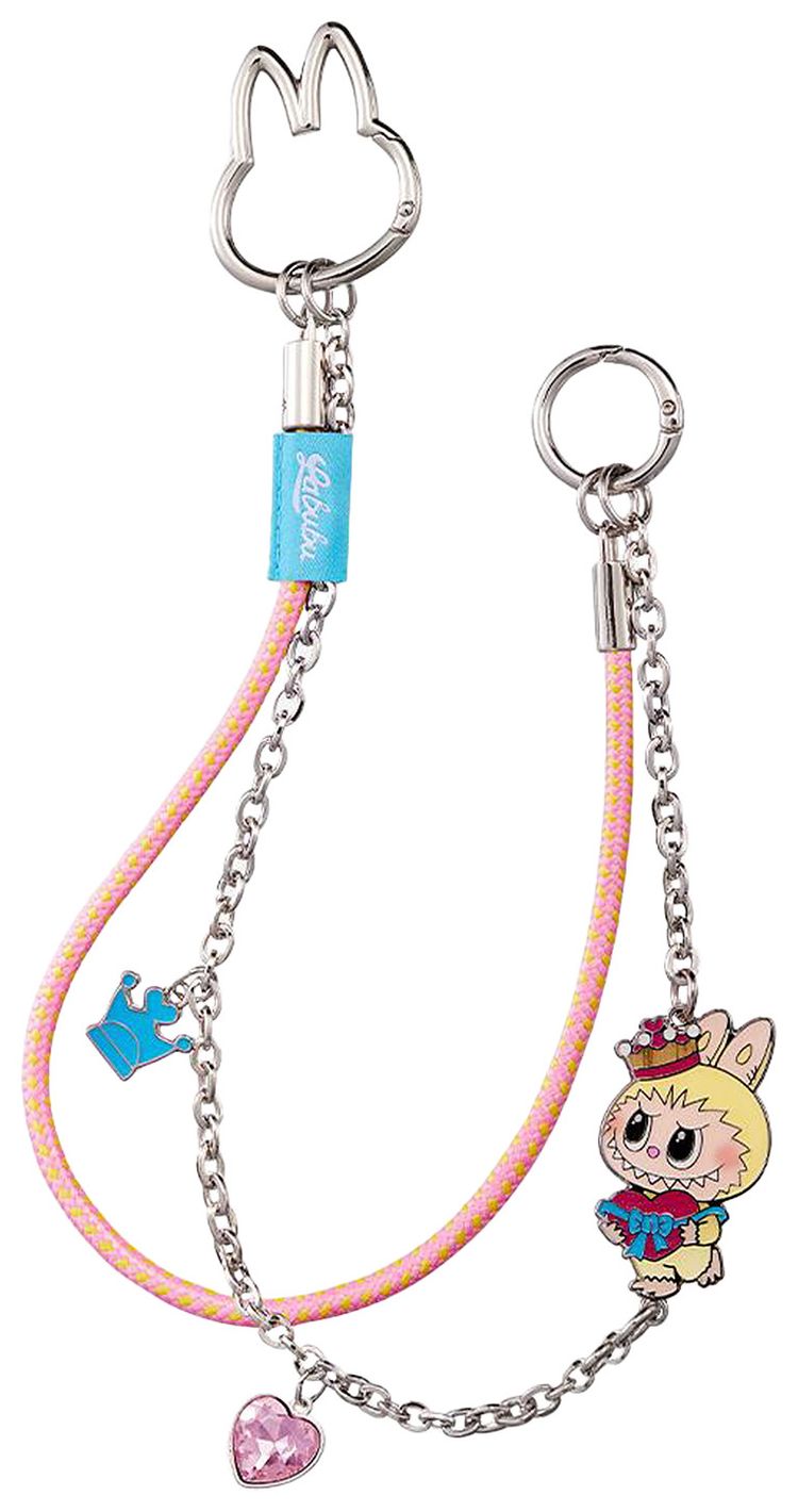 Pop Mart Labubu THE MONSTERS Lets Checkmate Series Bond Pendant Pink Secret Edition