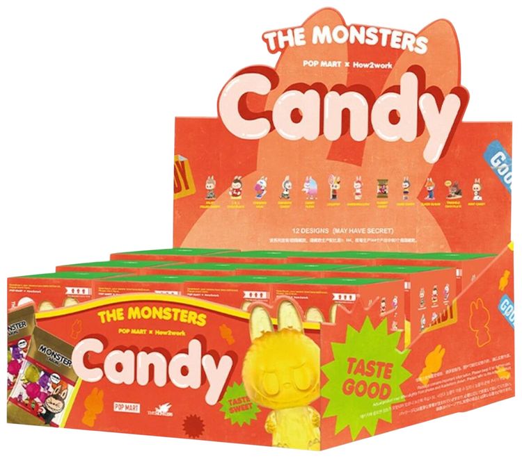 Pop Mart THE MONSTERS Labubu Candy Series Figure Sealed Case Mystery 12 Blind Boxes