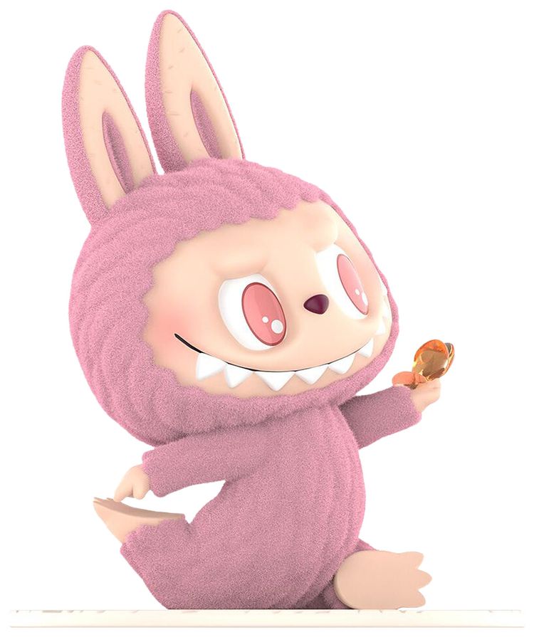 Pop Mart Labubu THE MONSTERS Lazy Yoga Series Confident Figure Pink