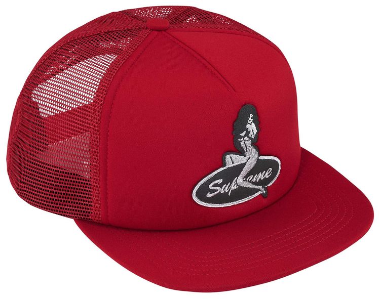 Supreme Pinup Mesh Back 5 Panel Red