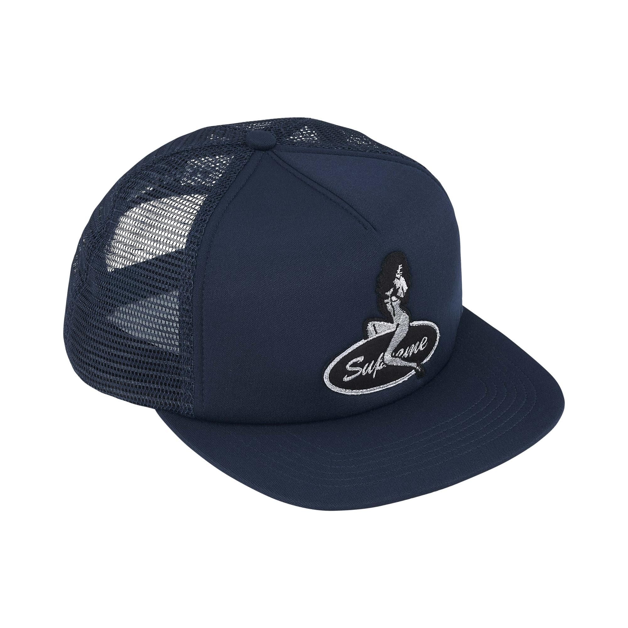 帽子 Pinup Mesh Back 5-Panel Navy Buy Supreme Pinup Mesh Back 5-Panel 'Navy' - FW25H60 NAVY | GOAT