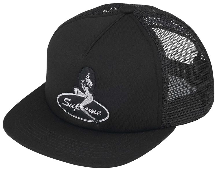 Supreme Pinup Mesh Back 5 Panel Black