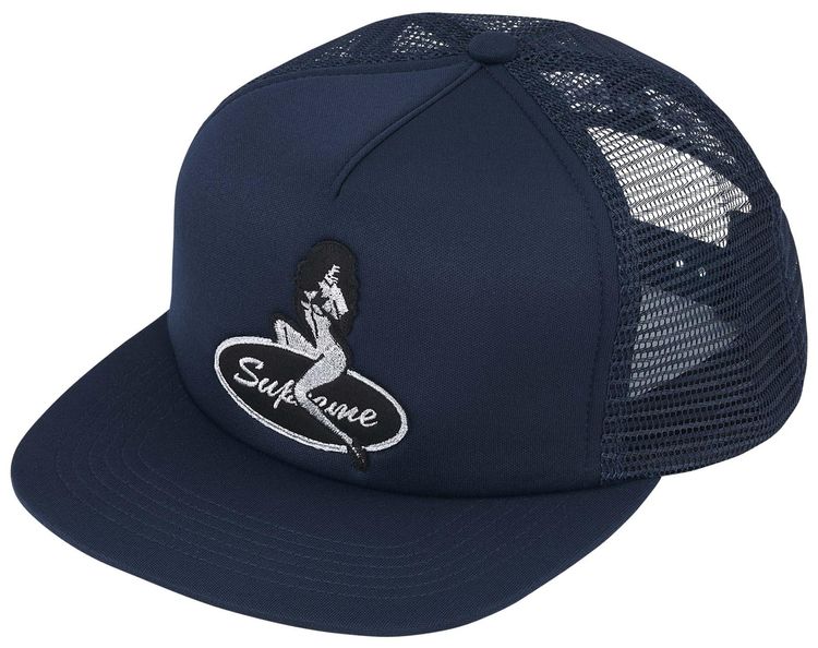 Supreme Pinup Mesh Back 5 Panel Navy