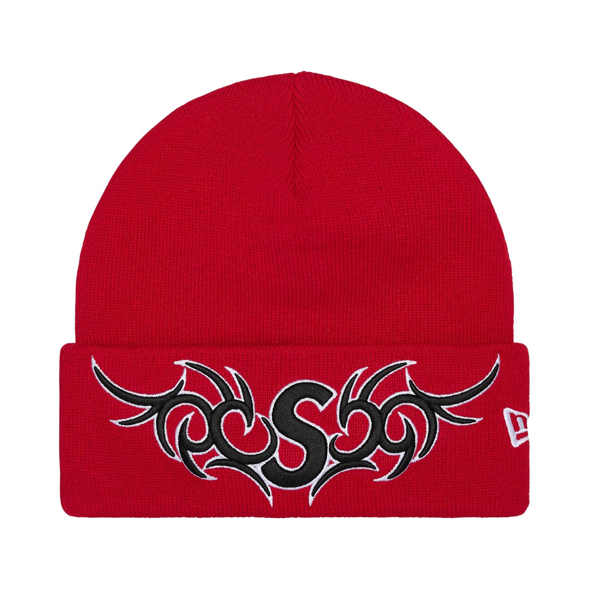 Buy Supreme New Era Tribal S Logo Beanie 'Red' - FW25BN7 RED