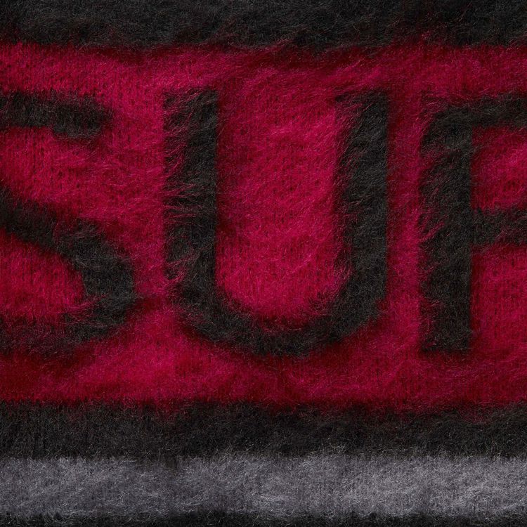 Supreme Brushed Stripe Sweater Black