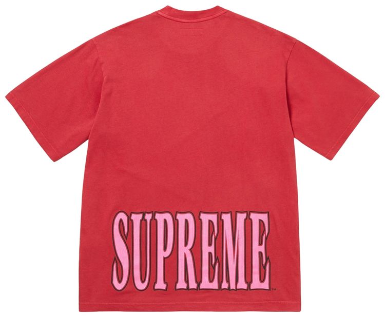 Supreme Cracked Stretch Short Sleeve Top Red