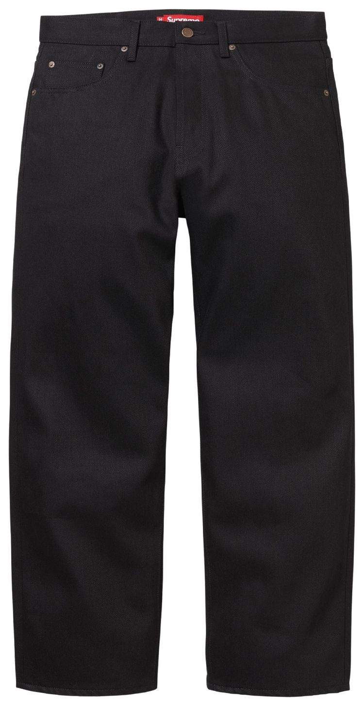 Supreme Rigid Loose Fit Selvedge Jean Rigid Black