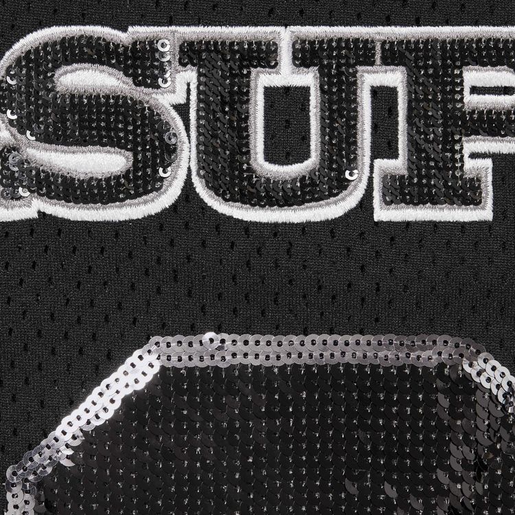 Supreme Sequin Football Jersey Black
