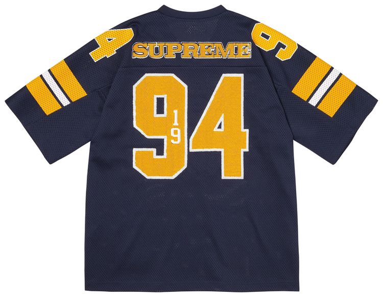 Supreme Sequin Football Jersey Navy