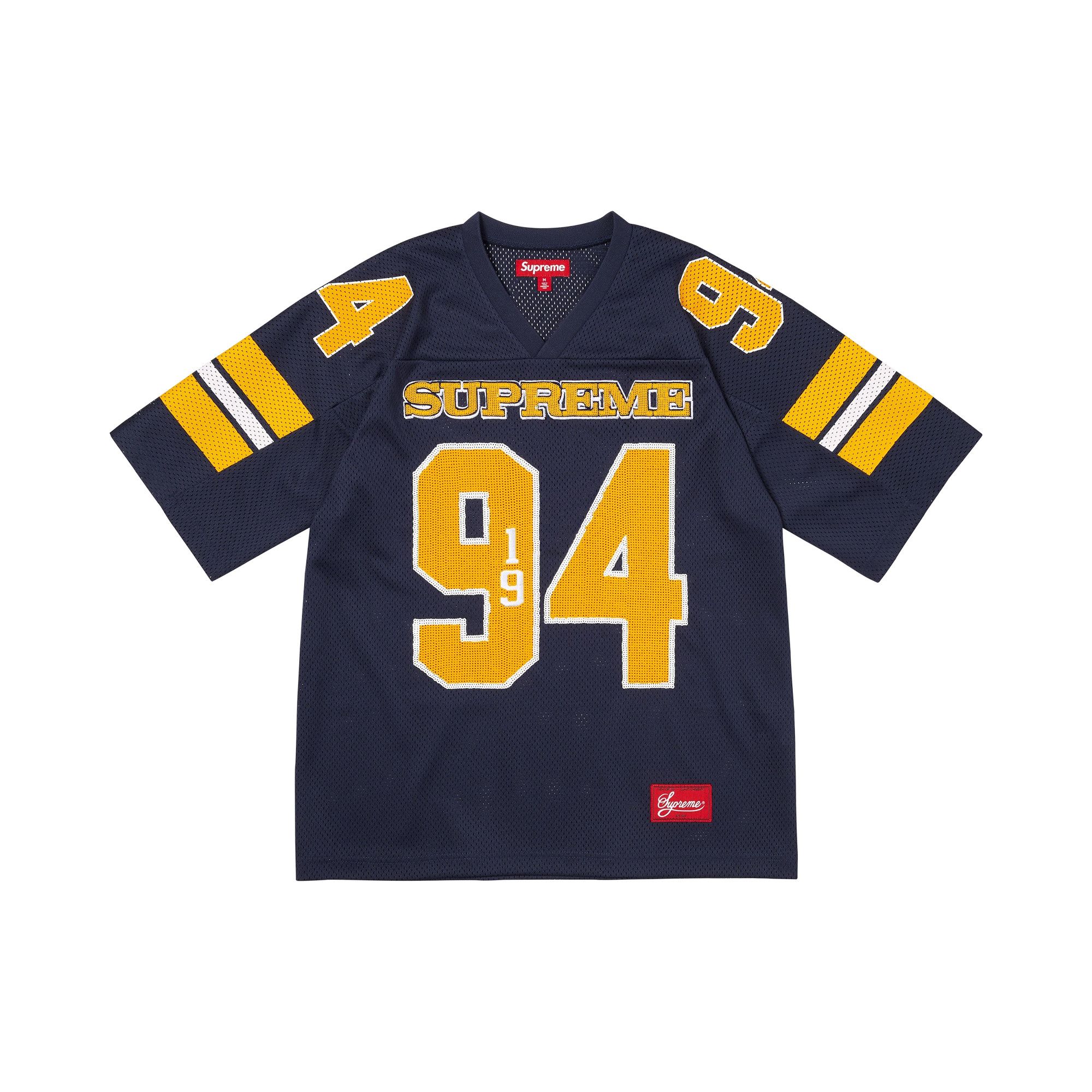 Buy Supreme Sequin Football Jersey 'Navy' - FW25KN22 NAVY | GOAT