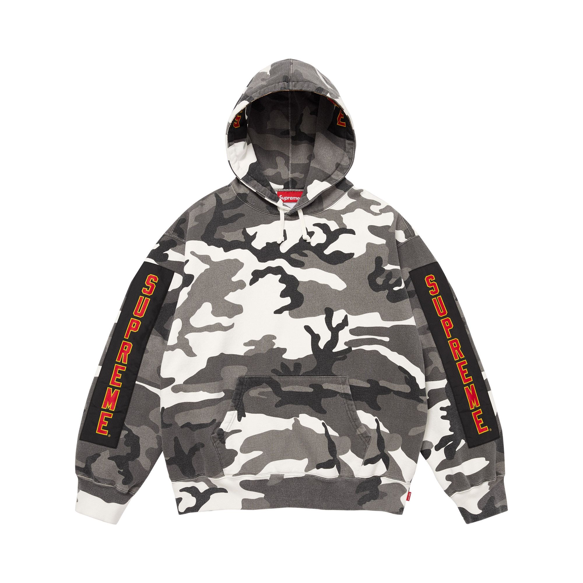Buy Supreme Woven Patches Hooded Sweatshirt 'Snow Camo' - FW25SW41