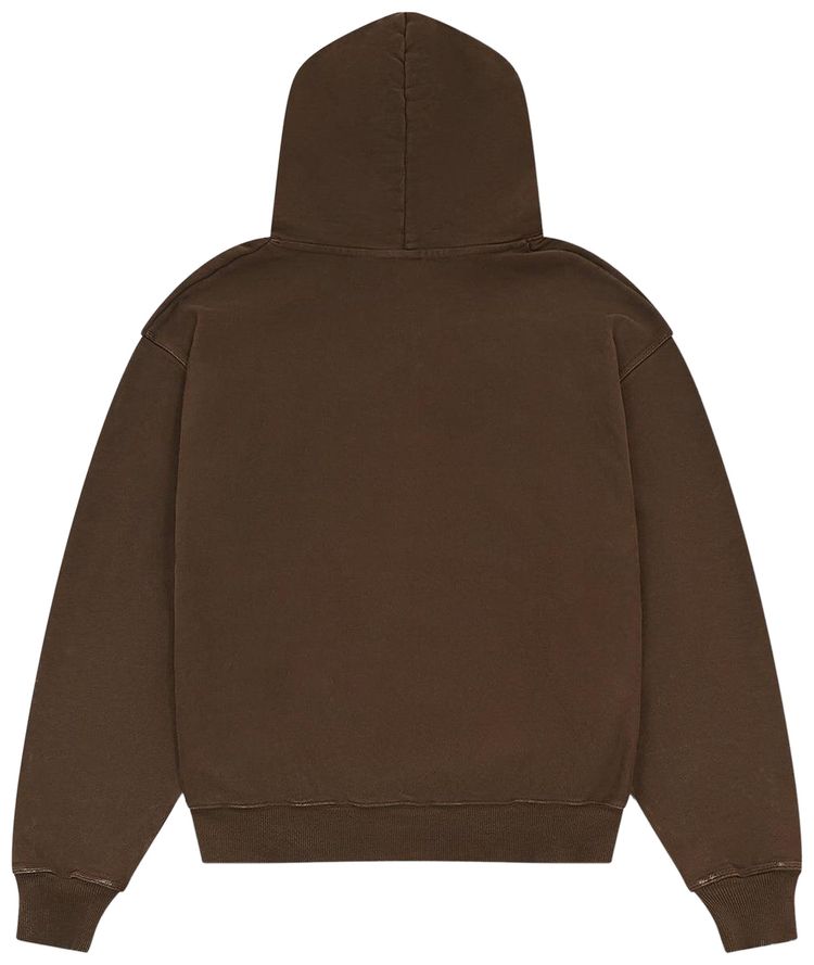 Brain Dead 3D Logohead Hoodie Brown