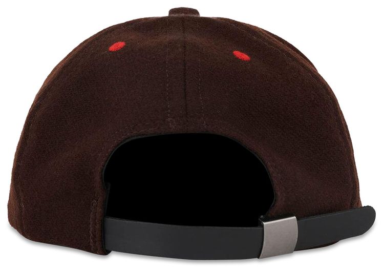 Brain Dead Flannel 6 Panel Hat Brown