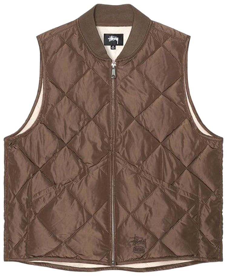 Stussy Insulated Vest Brown