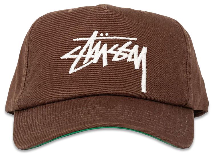 Stussy Big Stock Mid Depth Hat Chocolate