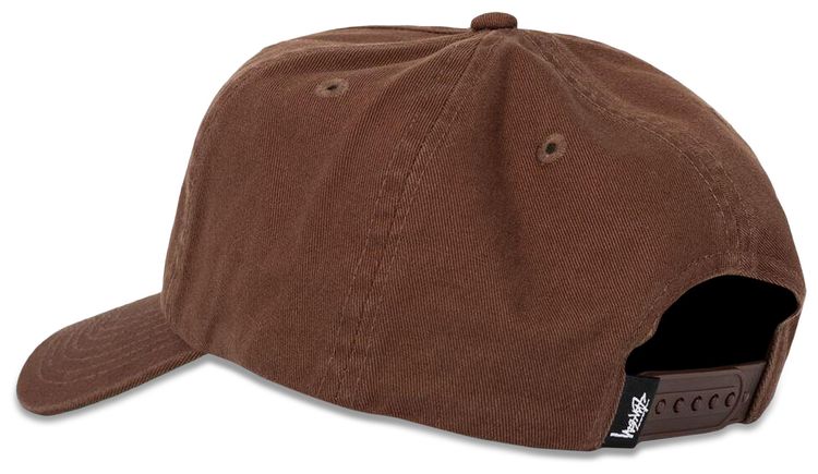 Stussy Big Stock Mid Depth Hat Chocolate