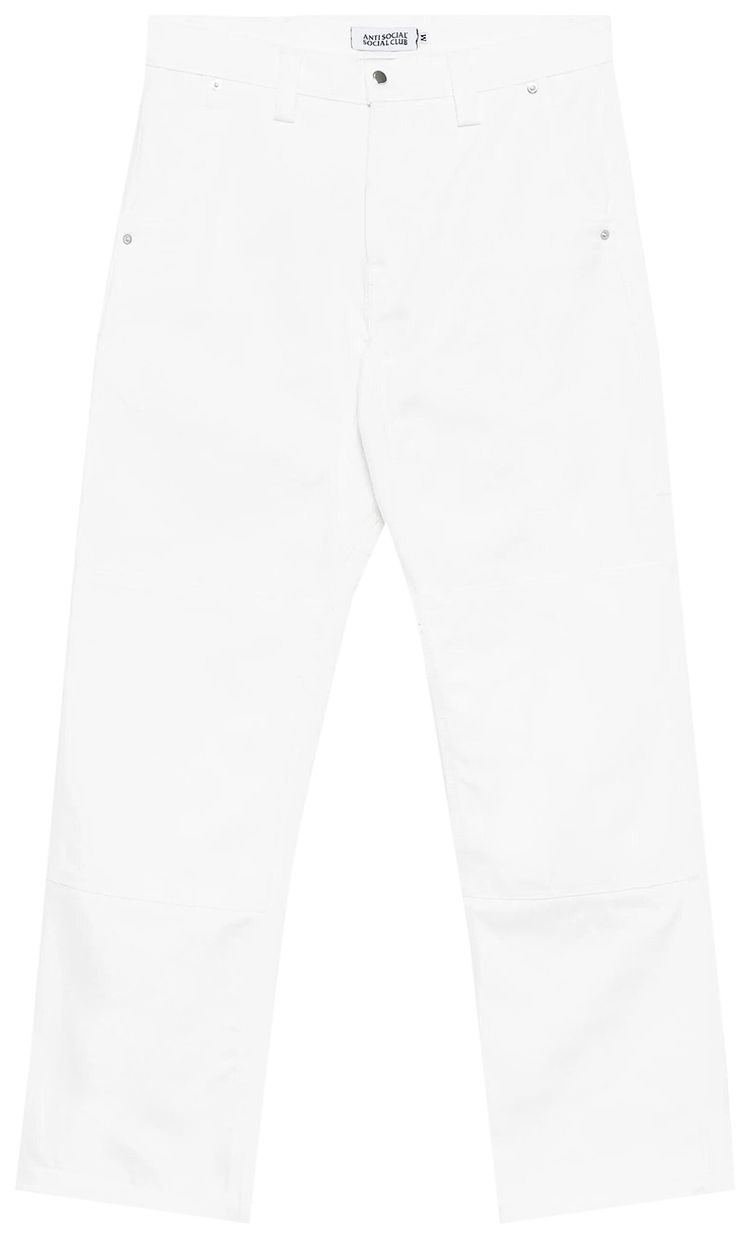 Anti Social Social Club Mechanic Jeans White Denim