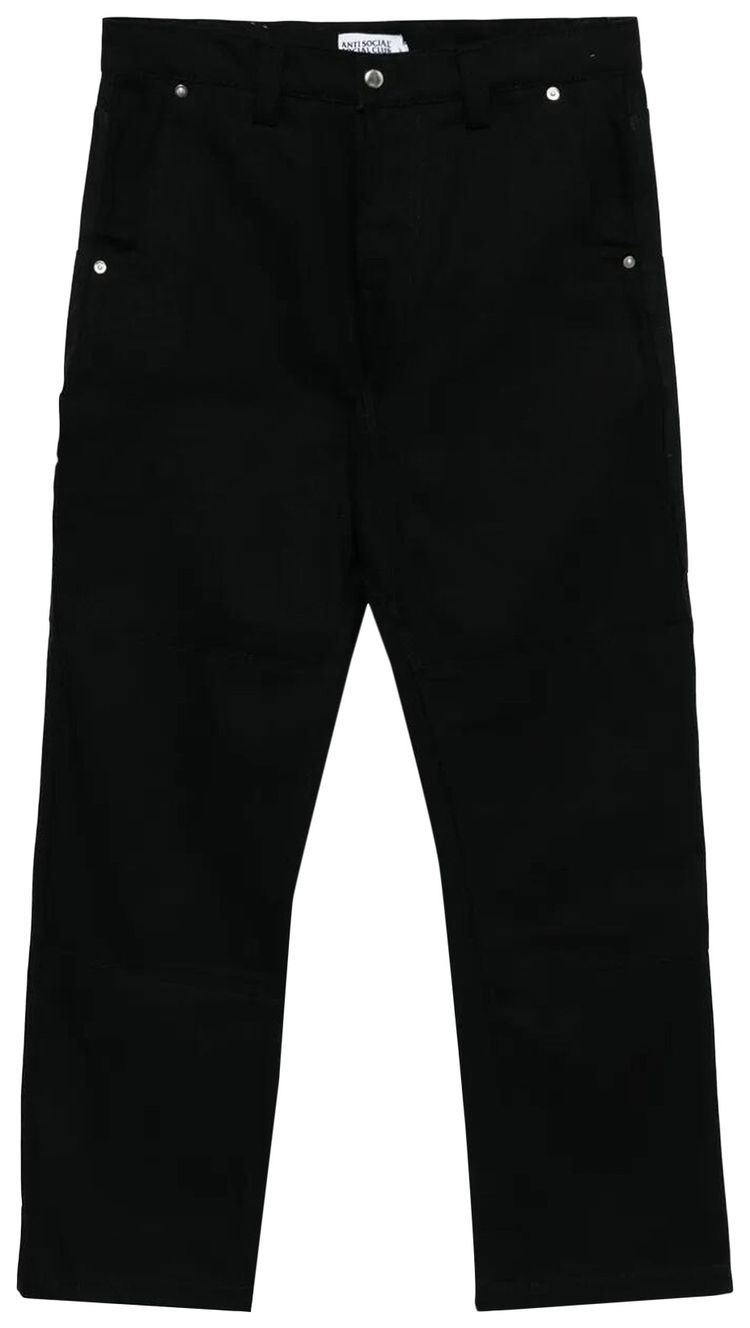 Anti Social Social Club Mechanic Jeans Black Raw Denim