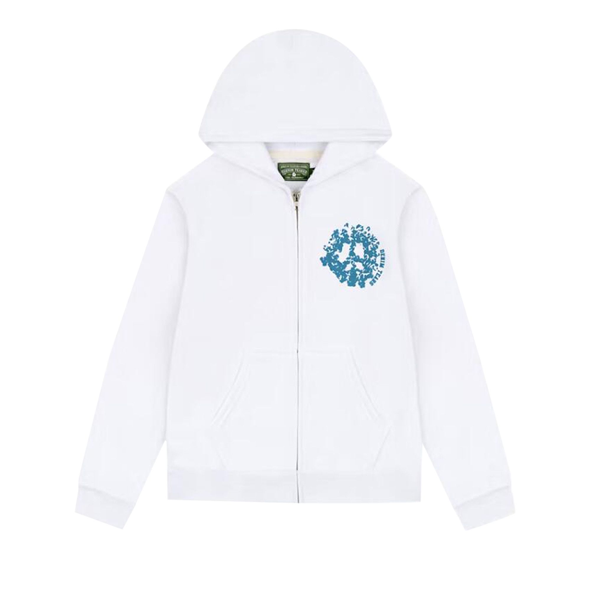 Buy Denim Tears Denim University Zip Hoodie 'White' - SS24TZH014