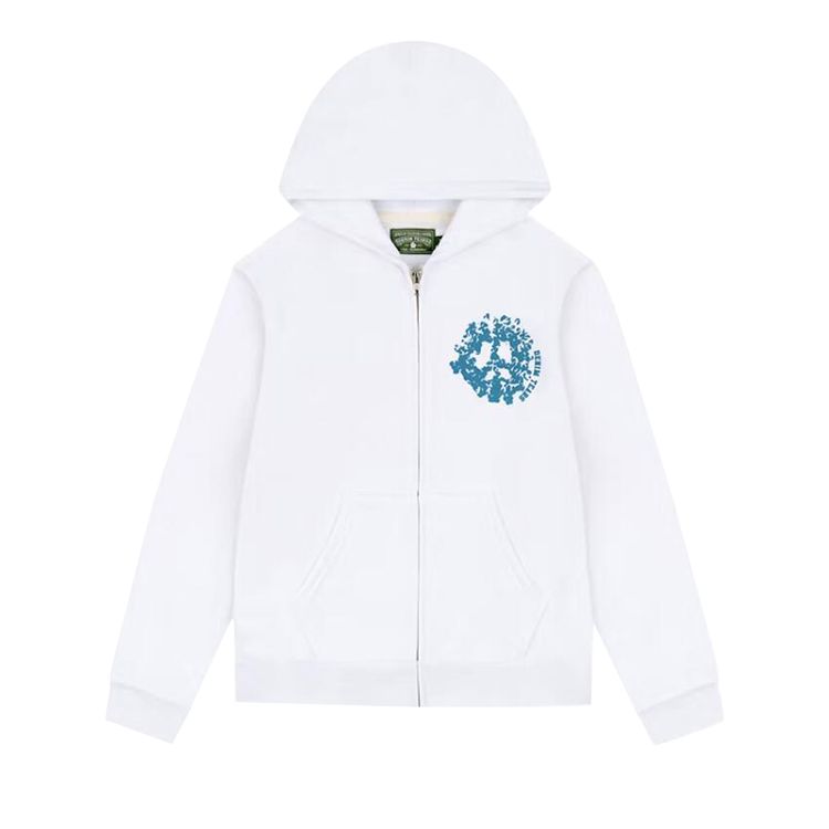 Denim Tears Denim University Zip Hoodie White