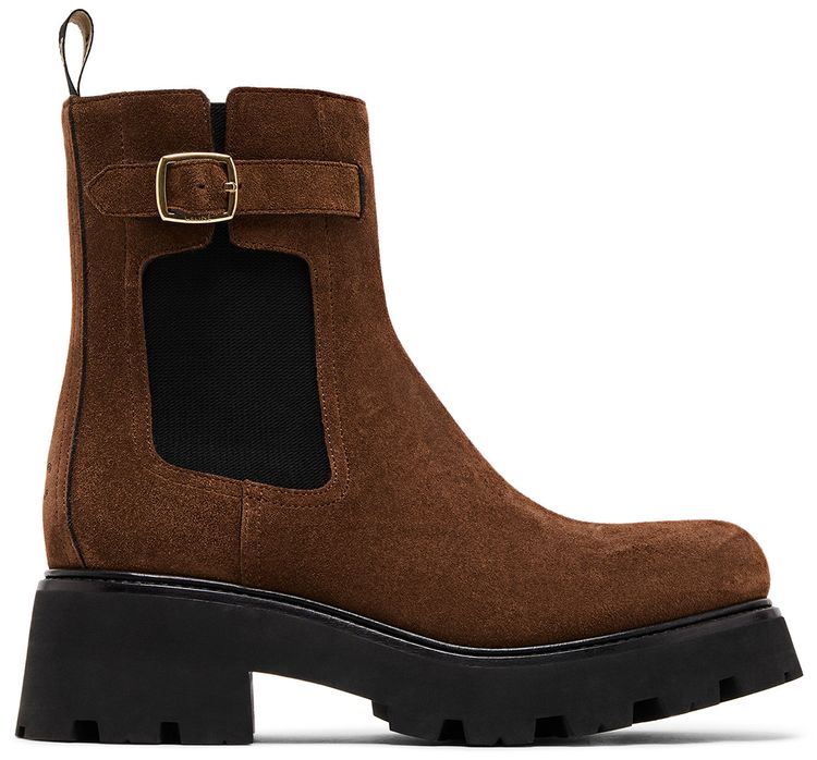 CELINE Wmns Triomphe Rangers Chelsea Boot Dark Brown