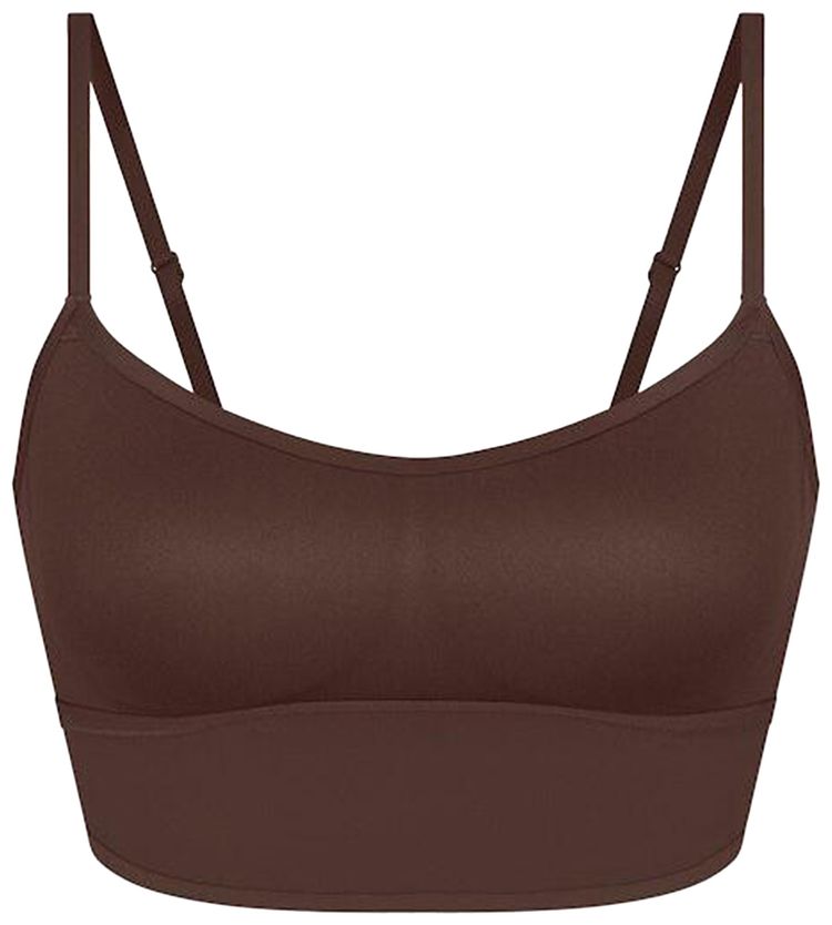 NikeSKIMS Matte Cami Bra Top Dark Sepia
