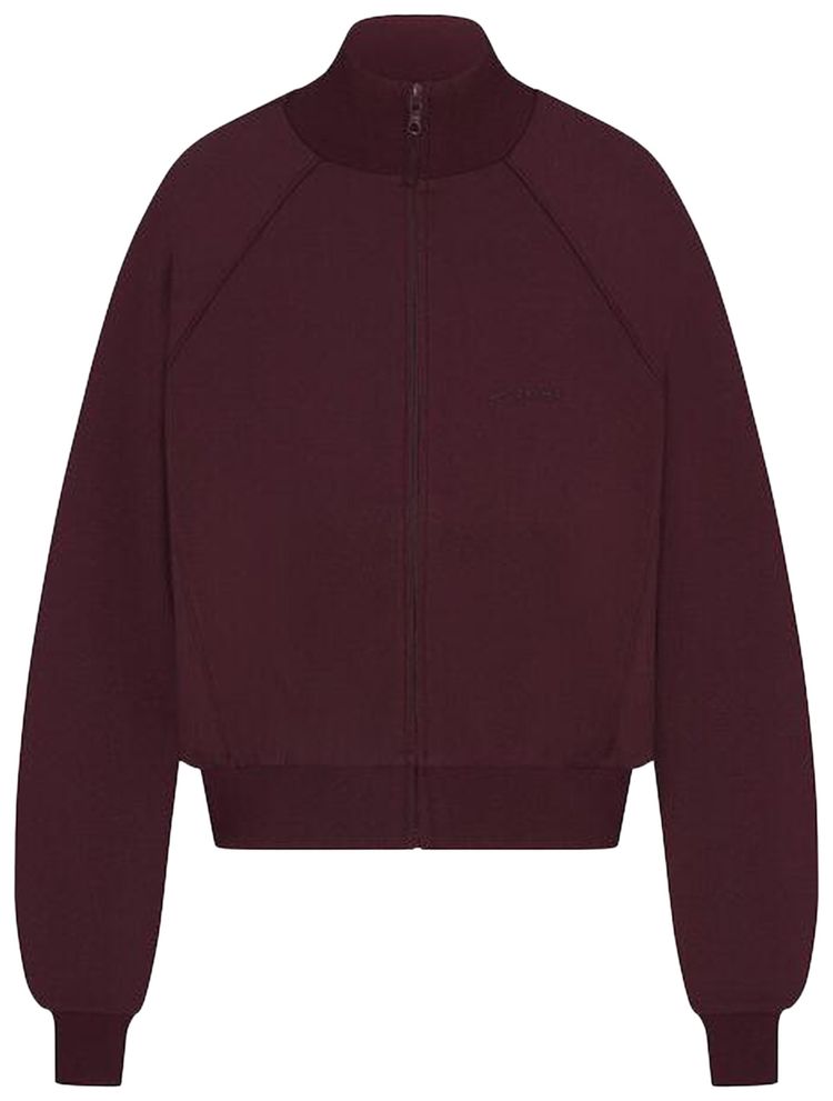 NikeSKIMS Matte Tricot Track Jacket Currant
