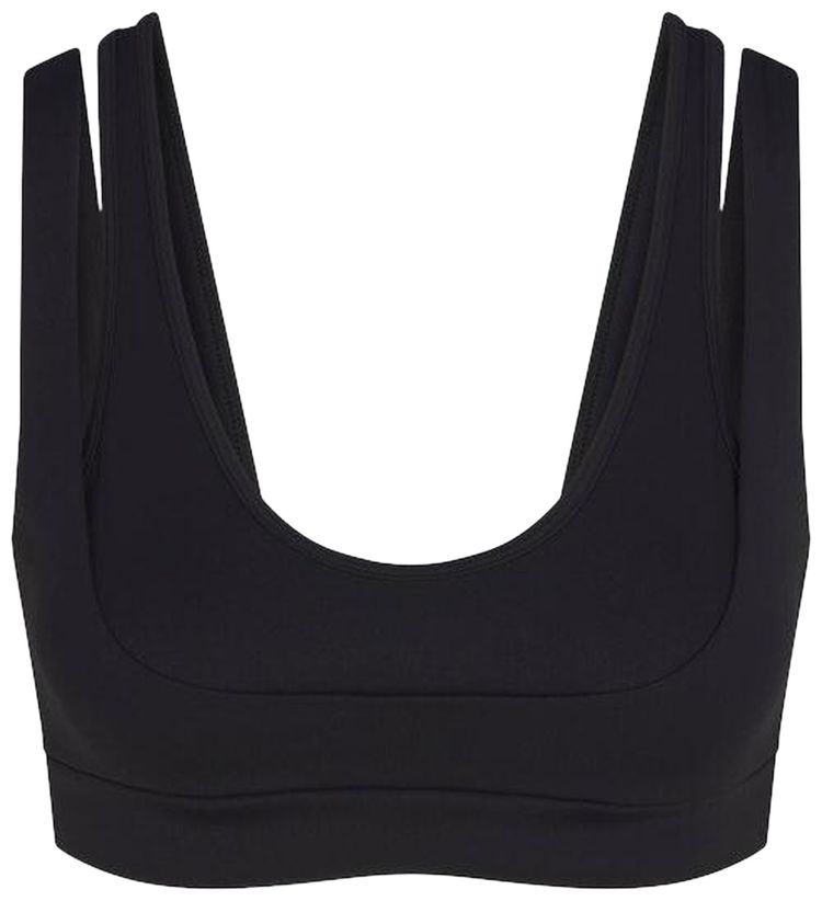 NikeSKIMS Matte Double Strap Scoop Bra Obsidian