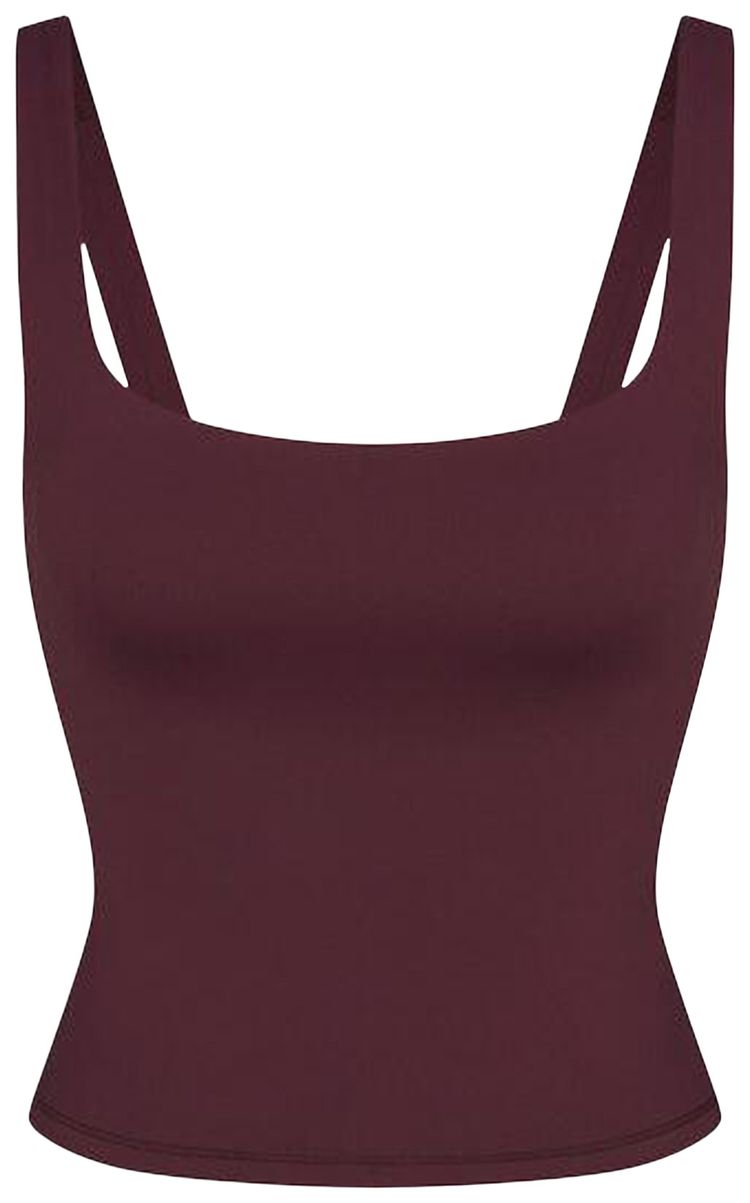 NikeSKIMS Matte Square Neck Tank Currant