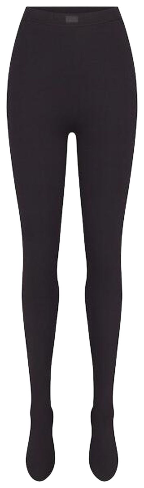 NikeSKIMS Matte Footsie Grip Legging Obsidian
