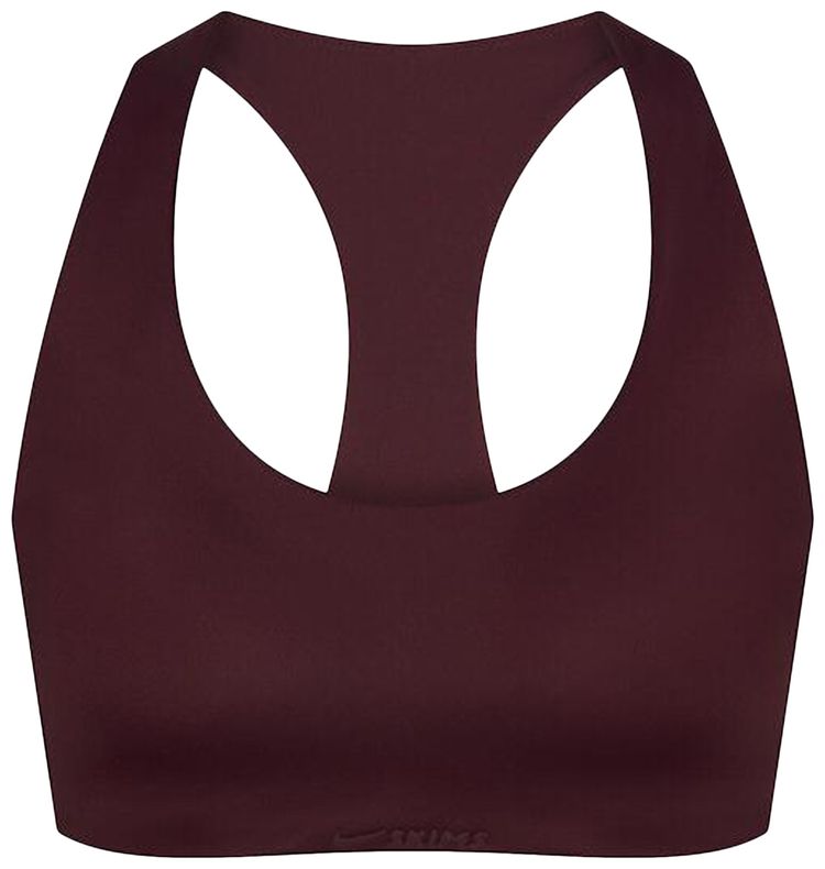 NikeSKIMS Shine Racer Back Bra Currant