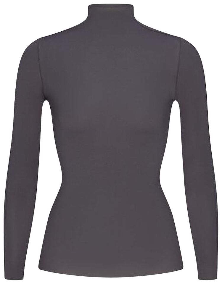 NikeSKIMS Vintage Weightless Layers Mock Neck Long Sleeve Top Lead