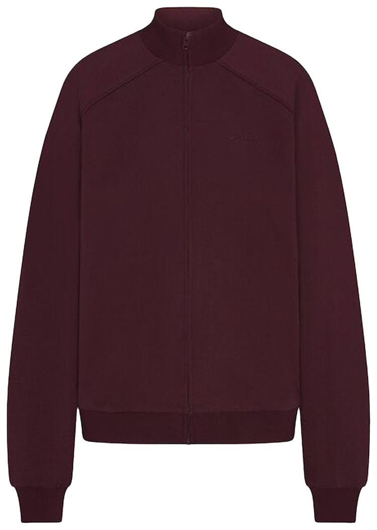 NikeSKIMS Matte Tricot Oversized Track Jacket Currant
