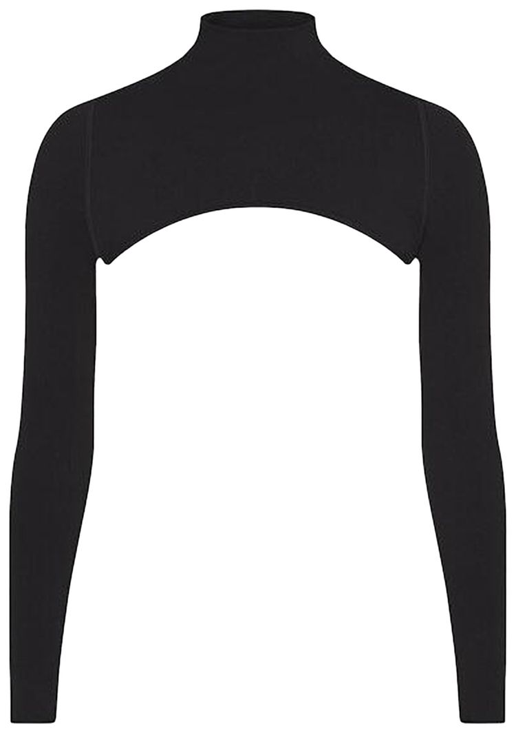 NikeSKIMS Vintage Seamless Shrug Obsidian