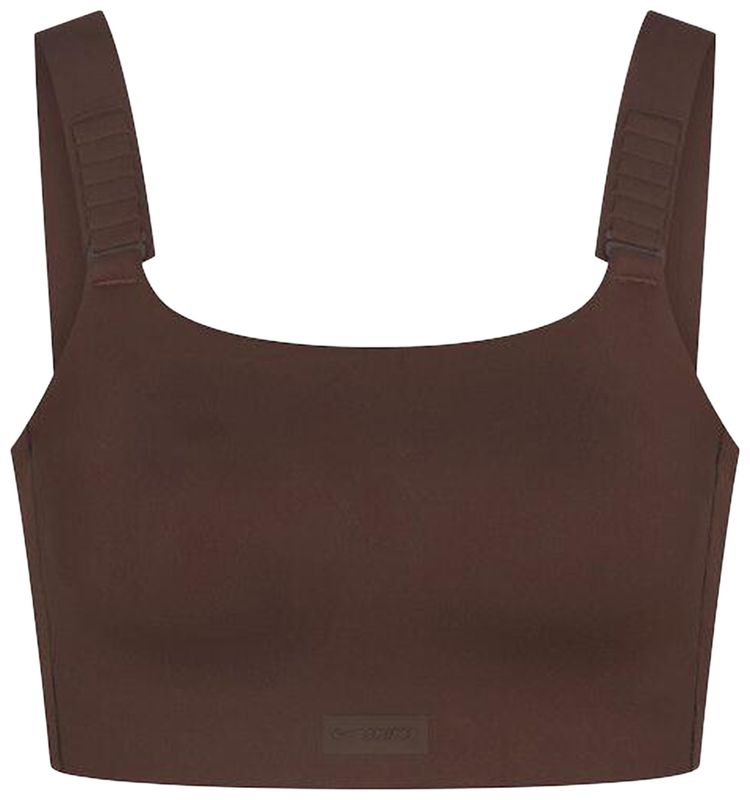 NikeSKIMS Matte Wide Strap Bra Dark Sepia