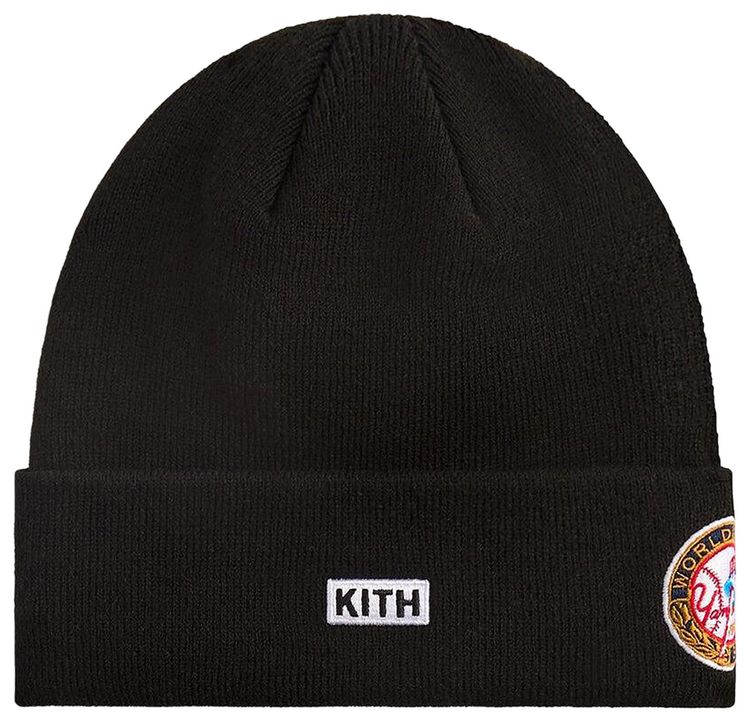 Kith x New Era For The New York Yankees Knit Beanie Black