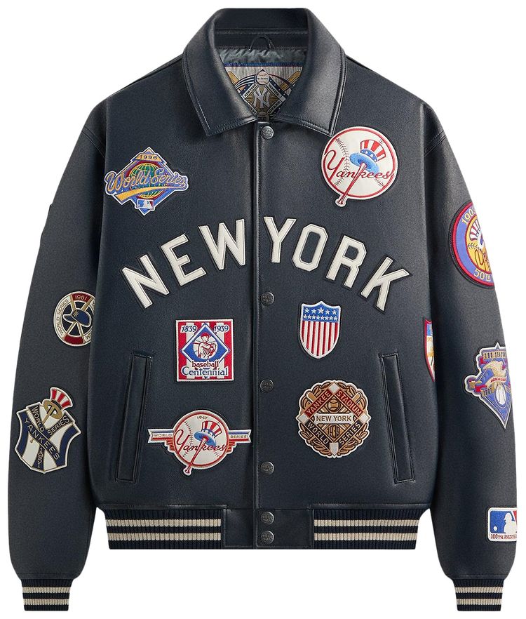Kith x Avirex For The New York Yankees Leather Jacket Nocturnal