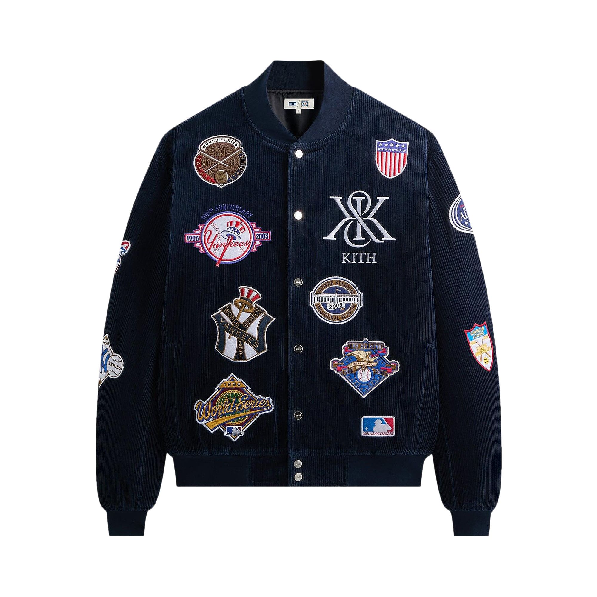 Buy Kith For The New York Yankees Corduroy Avery Bomber Jacket