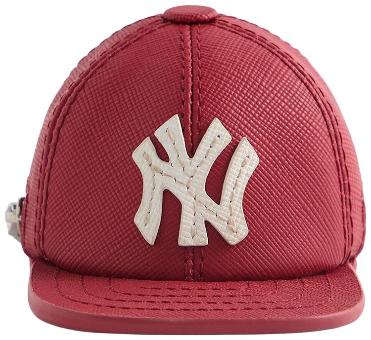 Kith For The New York Yankees Baseball Cap Leather Pouch Fame
