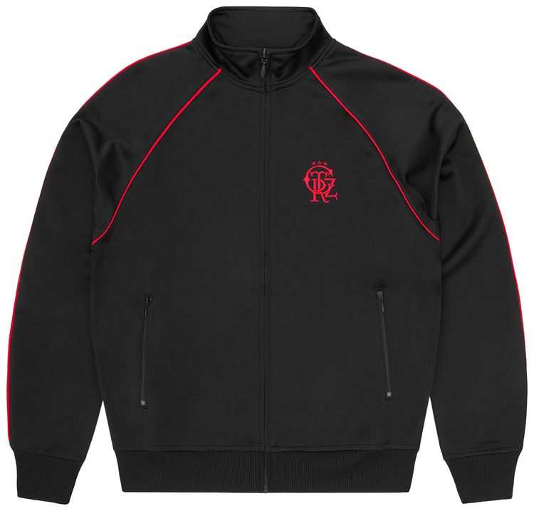 Corteiz 3 Star Crest Track Jacket Black