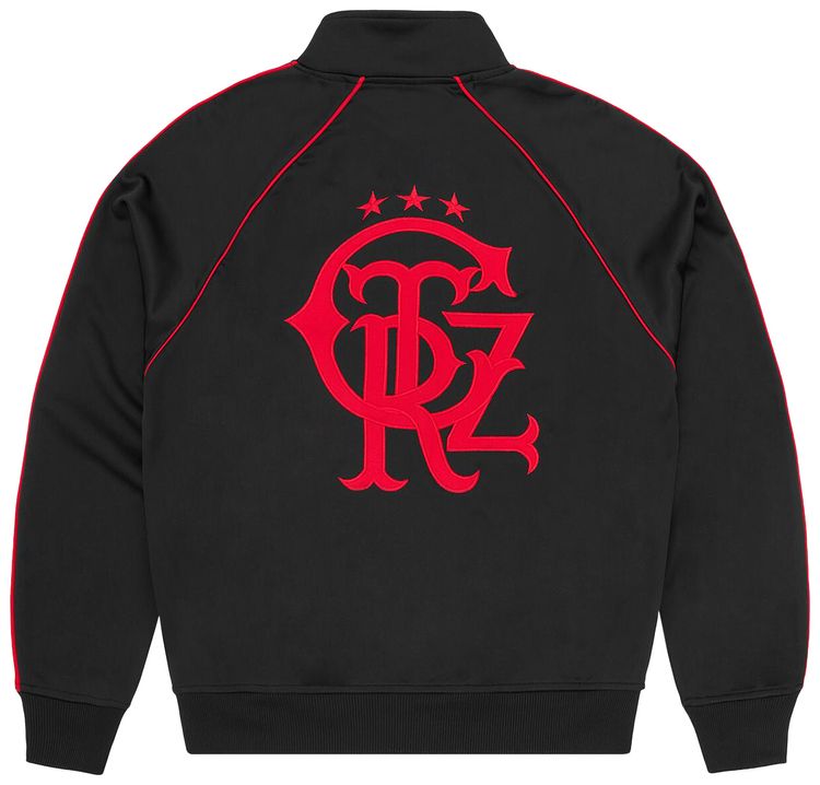 Corteiz 3 Star Crest Track Jacket Black