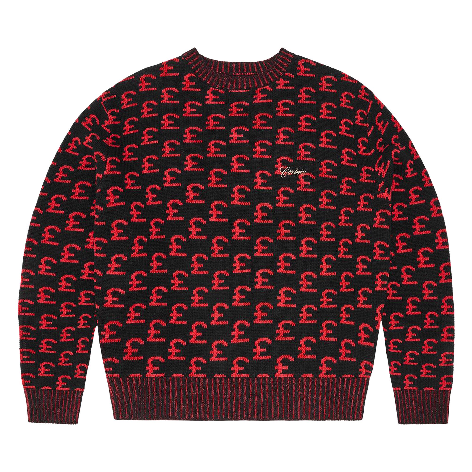 Buy Corteiz Gbp Jacquard Knit Sweater 'Black' - CRTZ0233 001 | GOAT