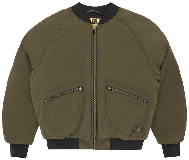 Corteiz Guerillaz Heavy Duty Bomber Olive