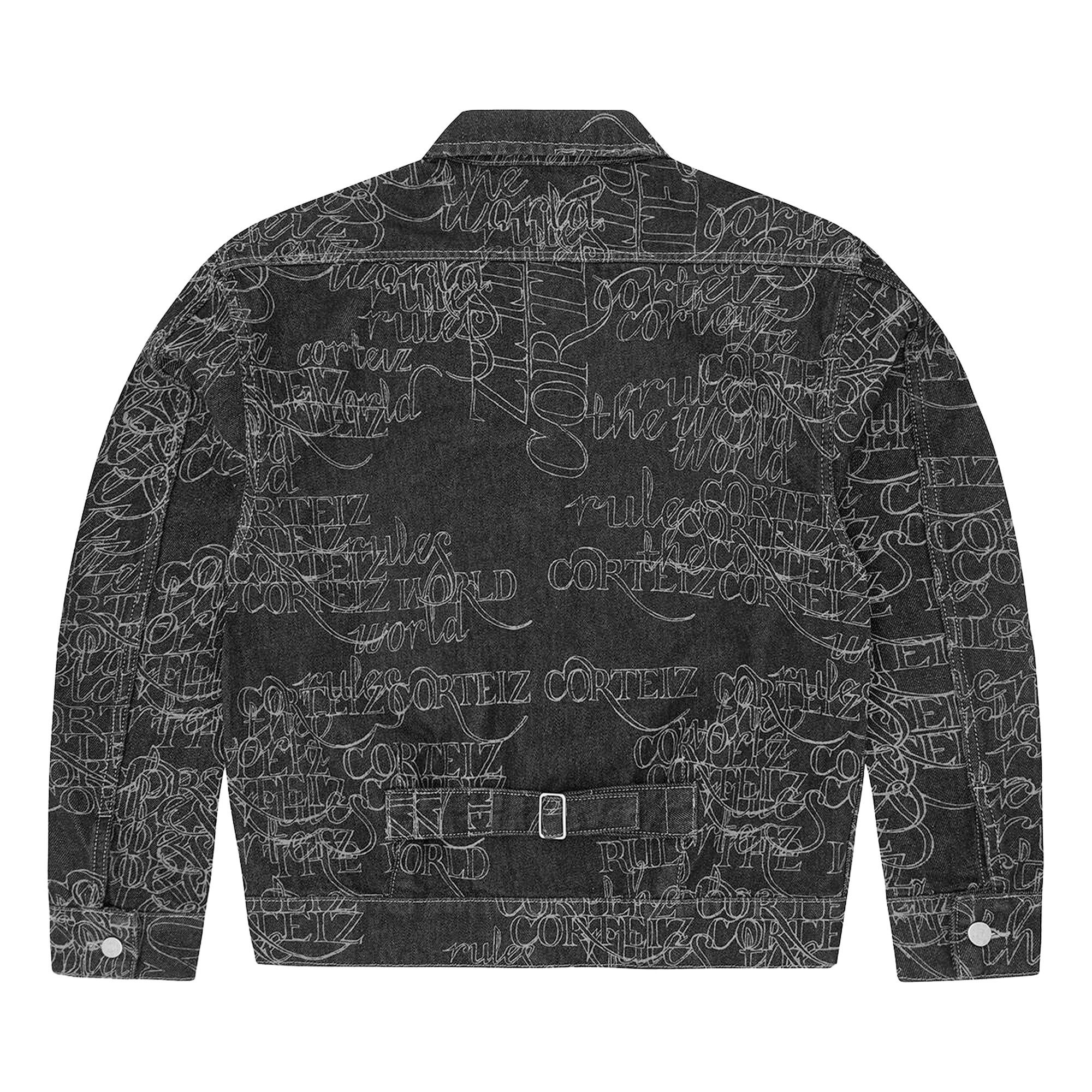 Buy Corteiz Handwritten Denim Trucker 'Black' - CRTZ1608 001 | GOAT SA