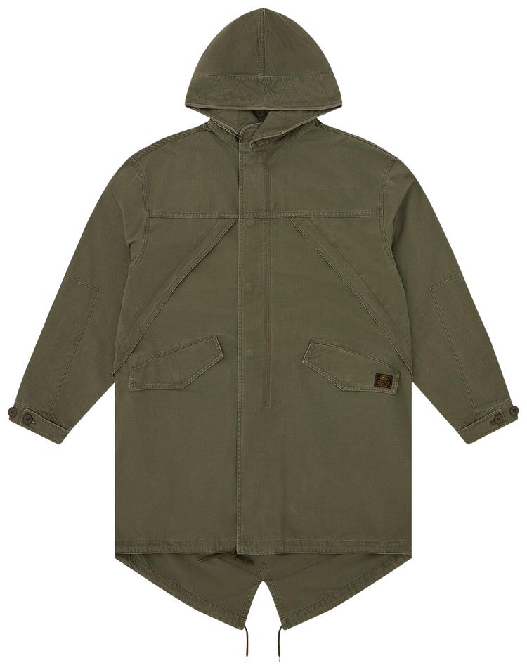 Corteiz Guerillaz Fishtail Parka Olive