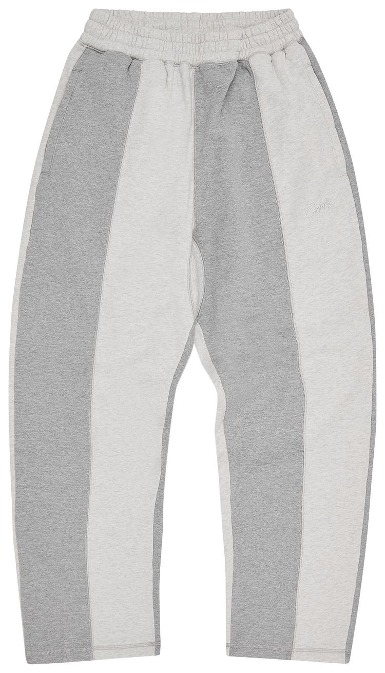 Corteiz Hmp Contrast Panel Open Hem Sweatpant Heather Grey