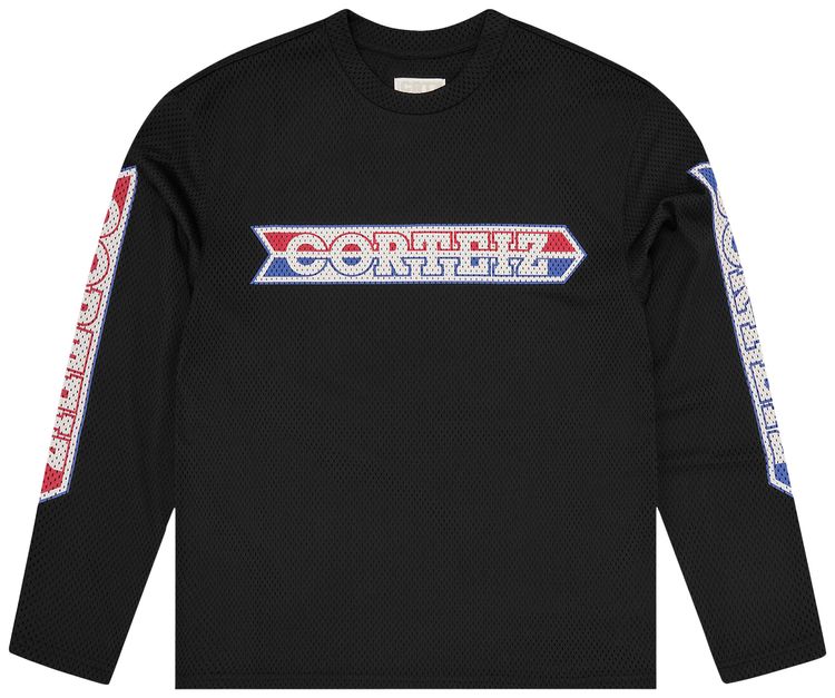 Corteiz Race Mesh Long Sleeve Jersey Black