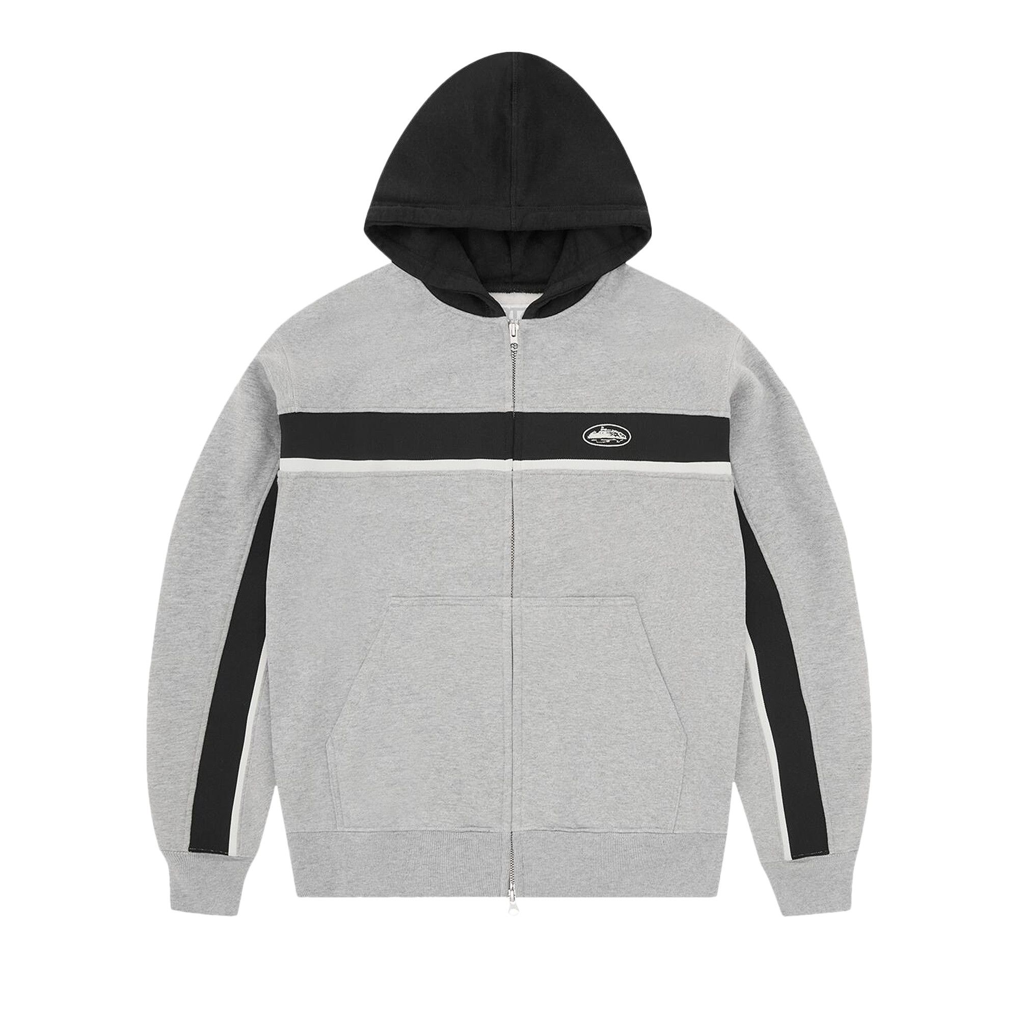 Buy Corteiz Ribbed Sporteiz Zip Hoodie 'Heather Grey' - CRTZ0545