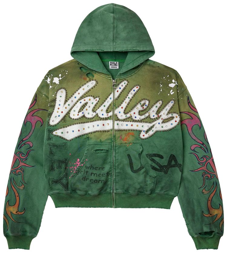 Vale Forever Inferno Zip Up Green