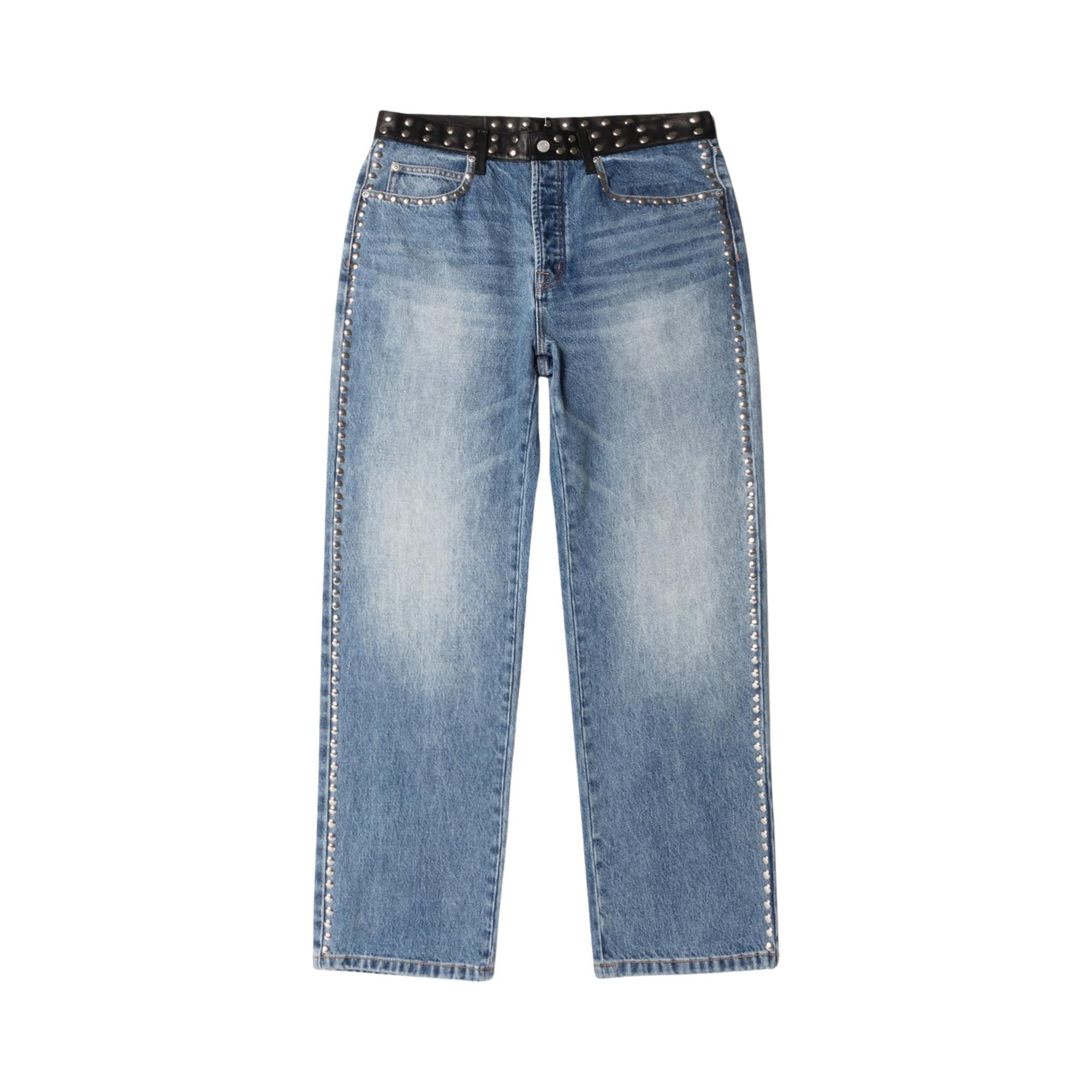 金*ラ様 極少Stussy x Wales Bonner Studded Jea Buy Stussy x Wales Bonner Studded Jean 'Washed Blue' - 316092 WASH